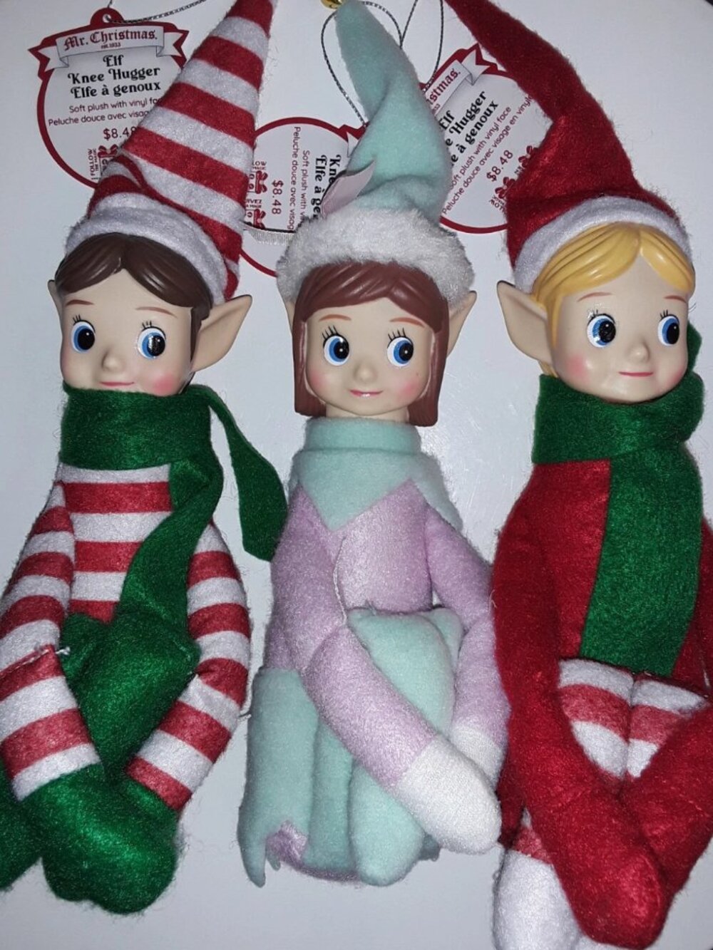 Mr. Christmas Elf Knee Huggers NWT - Retro Holiday Decor Cute TLC